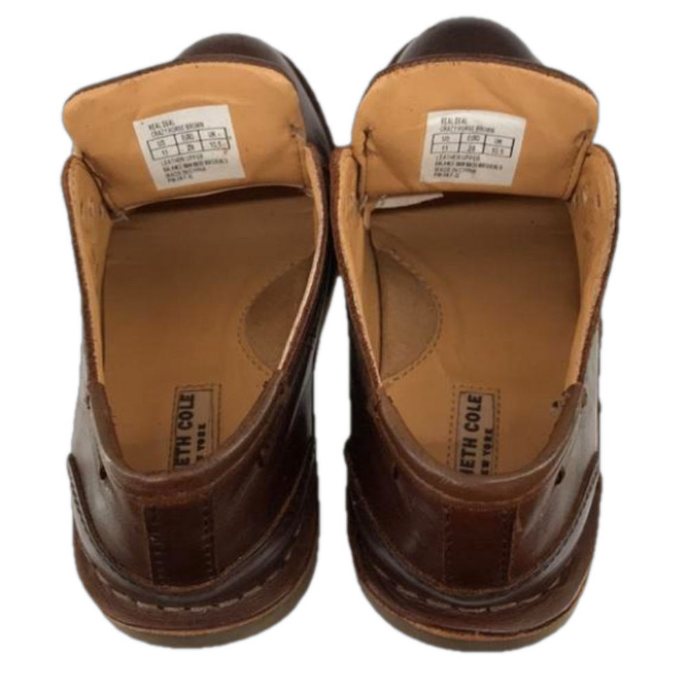 KENNETH COLE NEW YORK Real Deal Crazy Horse Brown Leather Chukka Boots—Boys 11 - Picture 8 of 14